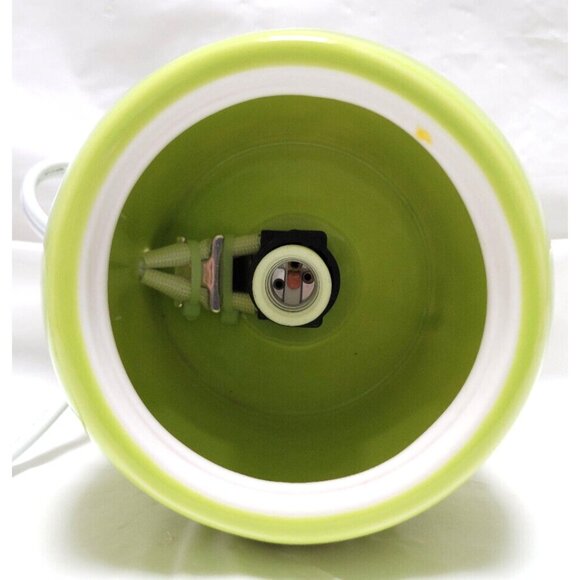 Scentsy MEADOW Mid Size Lime Green Warmer Base Dish w/Bulb #MSW-MDOW Retired - Picture 7 of 16